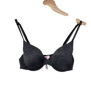 Victorias Secret Double Effect‎ Bra 36B Black & Heather Gray